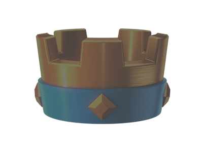 Blue Crown Outline